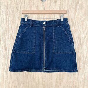 Madewell Denim Zip Up Skirt